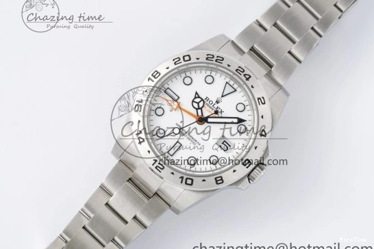 MiroTime 0117 Versatile Explorer II 42mm 216570 Black 904L SS JDF 1:1 Best Edition White Dial on Bracelet VR3285 CHS V 2174